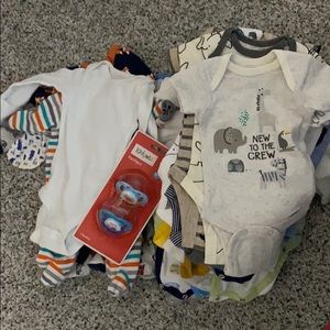 Newborn boy clothes lot